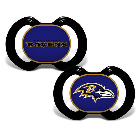Baltimore Ravens Pacifier 2 Pack Officially Licensed - ToylandEU