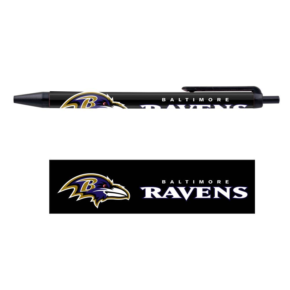 Baltimore Ravens Pens 5 Pack Black Ink Officially Licensed - ToylandEU