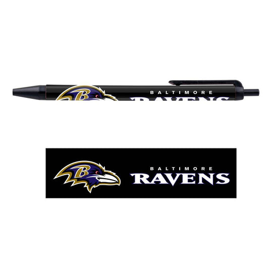 Baltimore Ravens Pens 5 Pack Black Ink Officially Licensed - ToylandEU