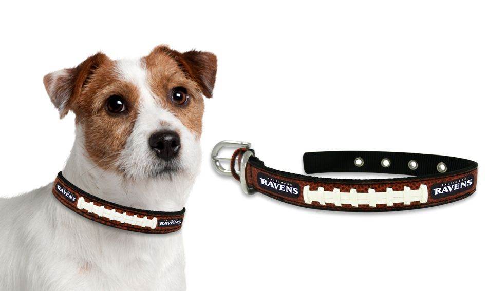 Baltimore Ravens Pet Collar Leather Size Small CO - ToylandEU