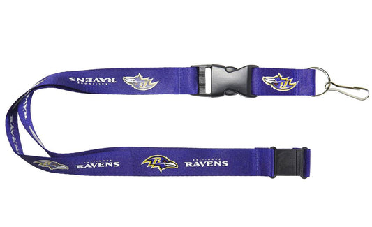 Baltimore Ravens Purple Breakaway Lanyard Aminco Key Holder - ToylandEU