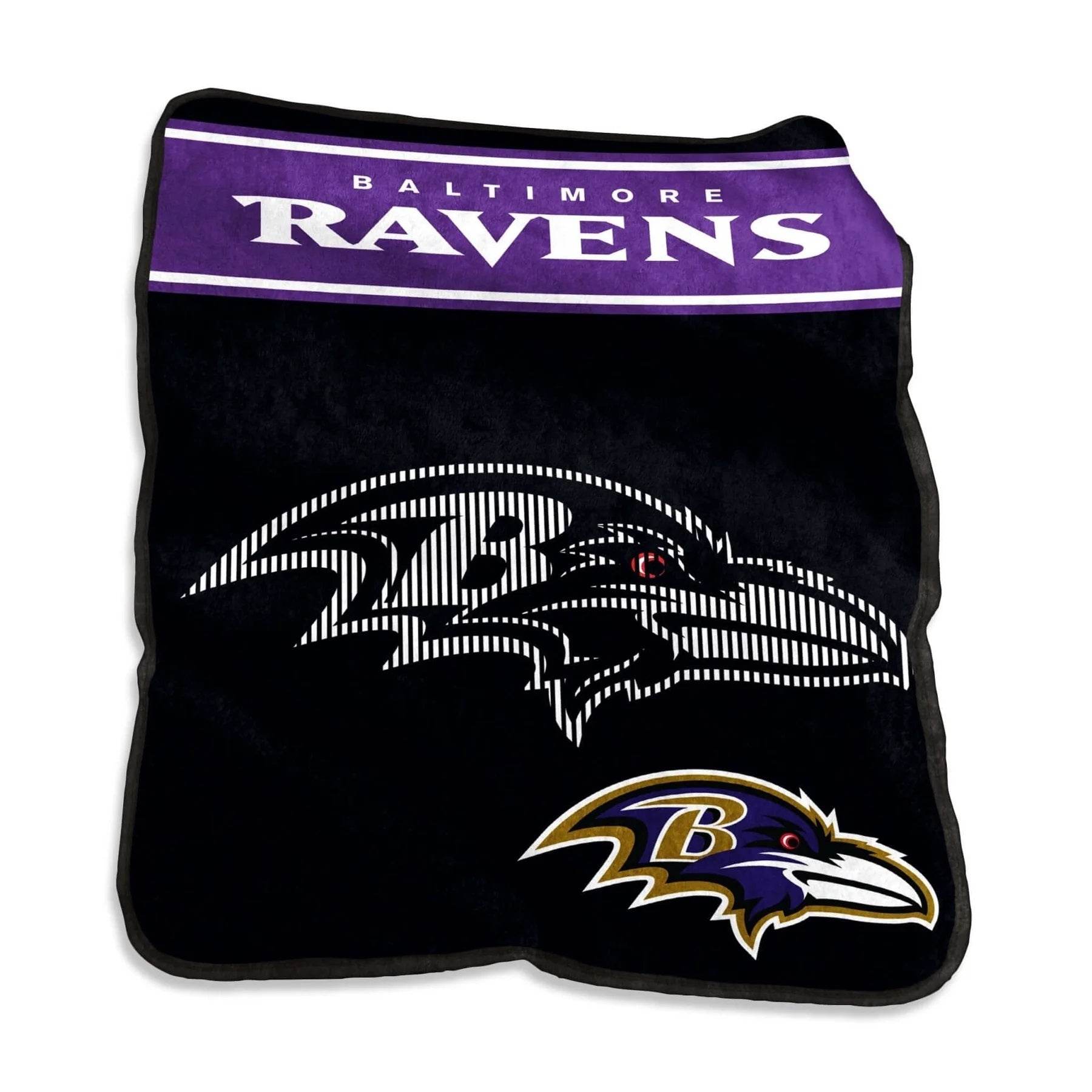 Baltimore Ravens Raschel Throw Blanket 60x80 Super Soft - ToylandEU