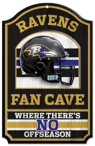  Baltimore Ravens Sign 11x17 Wood Fan Cave Design -  ToylandEU™