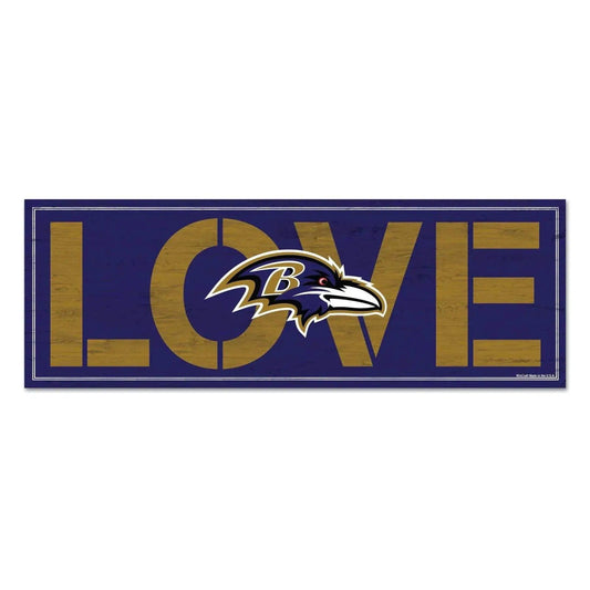  Baltimore Ravens Signed 8x23 Wood Love Plaque Memorabilia -  ToylandEU™