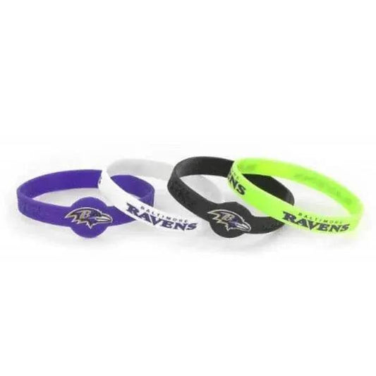  Baltimore Ravens Silicone Bracelets Four Pack Licensed -  ToylandEU™