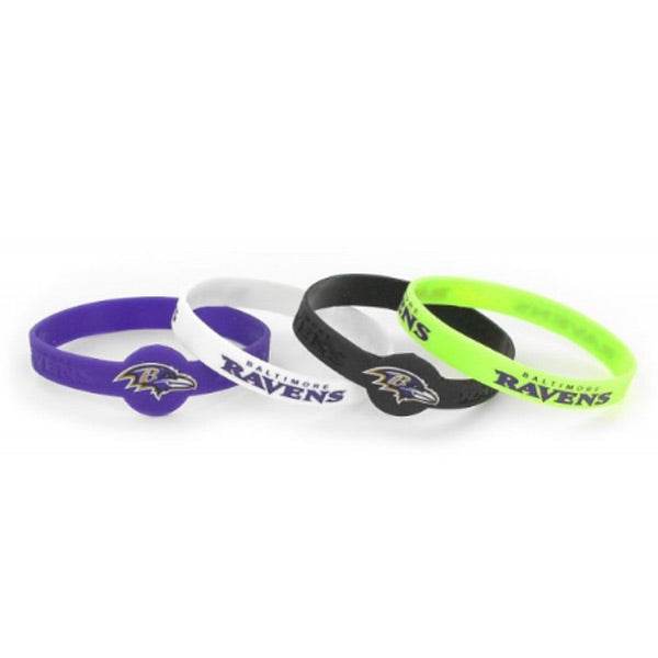 Baltimore Ravens Silicone Bracelets Four Pack Licensed - ToylandEU