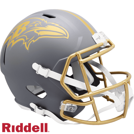 Baltimore Ravens Slate Riddell Replica Full Size Helmet - ToylandEU
