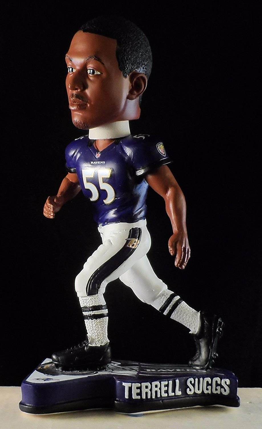 Baltimore Ravens Terrell Suggs Pennant Base Bobblehead - ToylandEU