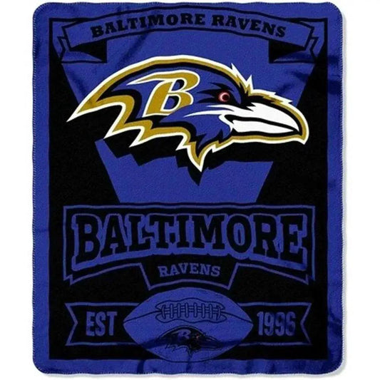  Baltimore Ravens Throw Blanket 50x60 Fleece Marque Design -  ToylandEU™