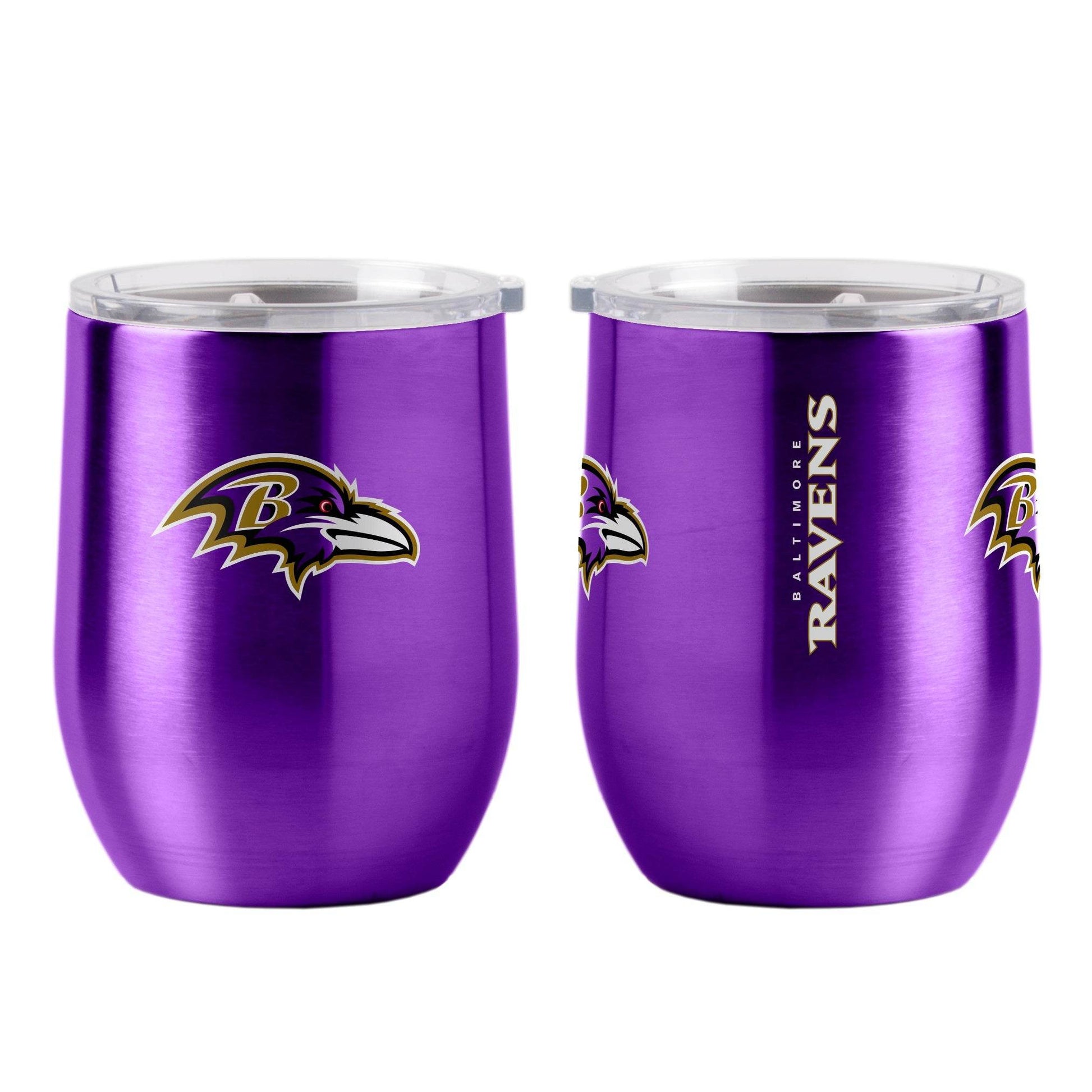 Baltimore Ravens Travel Tumbler 16oz Stainless Steel Curved - ToylandEU