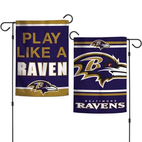 Baltimore Ravens Two Sided Garden Flag 12x18 Slogan Design - ToylandEU