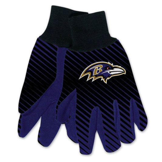 Baltimore Ravens Two Tone Gloves Adult Size Warm Winter - ToylandEU