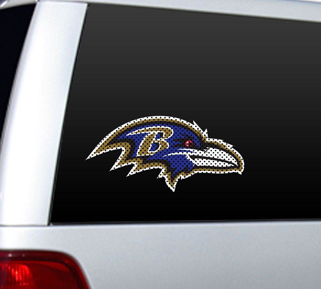 Baltimore Ravens Window Film 12 Inch Die Cut CO - ToylandEU