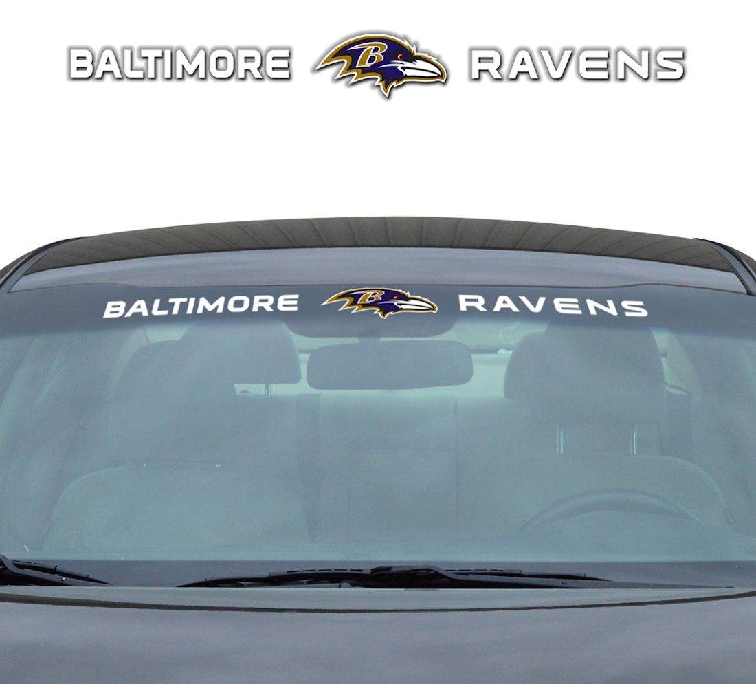 Baltimore Ravens Windshield Decal 35x4 Inches Universal Fit - ToylandEU
