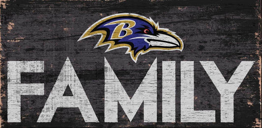 Baltimore Ravens Wood Sign 12x6 Family Design Special Order - ToylandEU