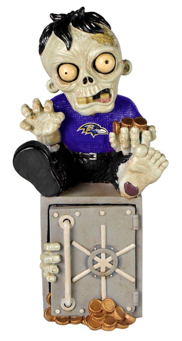 Baltimore Ravens Zombie Figurine Bank Resin Hand Painted - ToylandEU