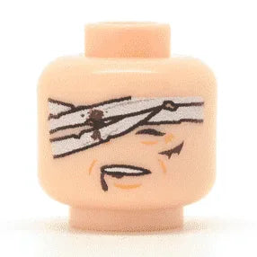 Bandaged Head Figure Part For LEGO Military Figures, Printed On Authentic LEGO Brick, Figure Compatible - ToylandEU