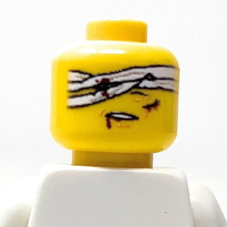 Bandaged Head Figure Part For LEGO Military Figures, Printed On Authentic LEGO Brick, Figure Compatible - ToylandEU