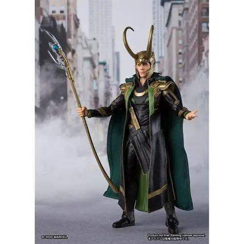 Loki S.H.Figuarts Action Figure With Molded Armor And Accessories - ToylandEU