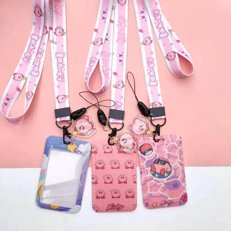  Bandai Cartoon Creative Kirby Campus Lanyard Slide Card Set -  ToylandEU™