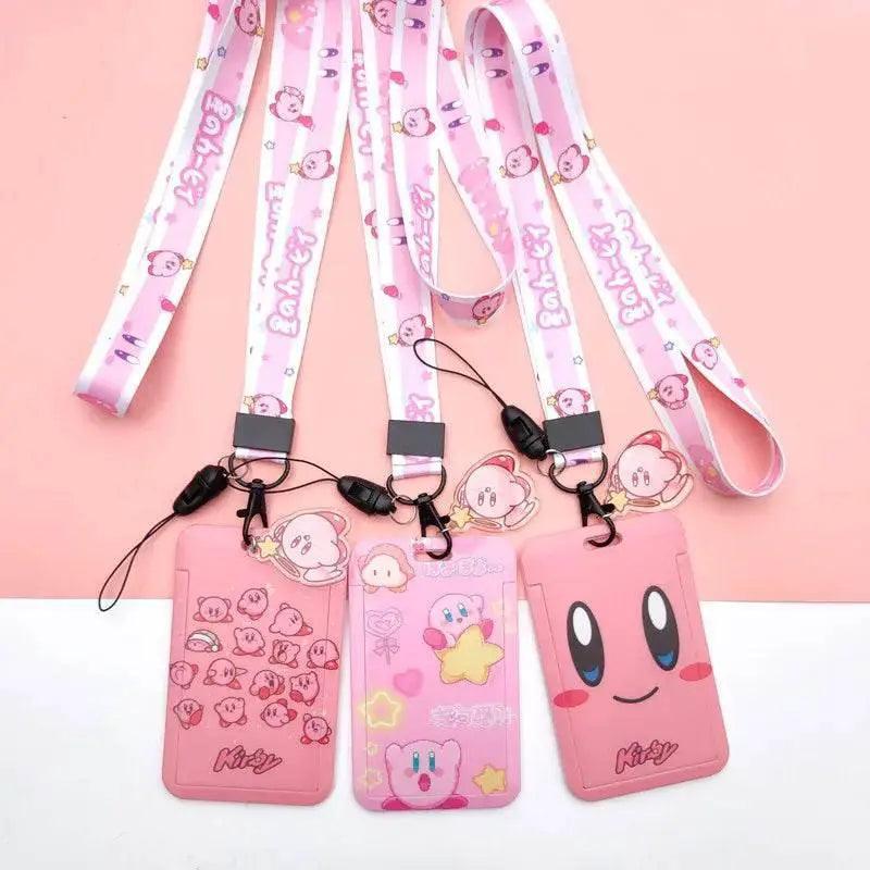  Bandai Cartoon Creative Kirby Campus Lanyard Slide Card Set -  ToylandEU™