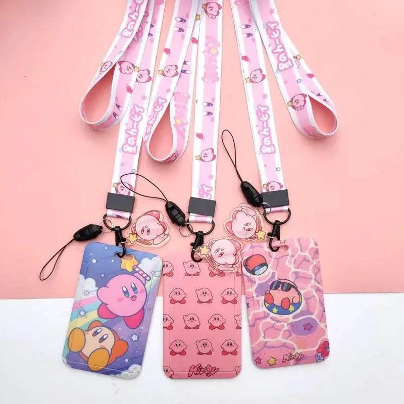  Bandai Cartoon Creative Kirby Campus Lanyard Slide Card Set -  ToylandEU™