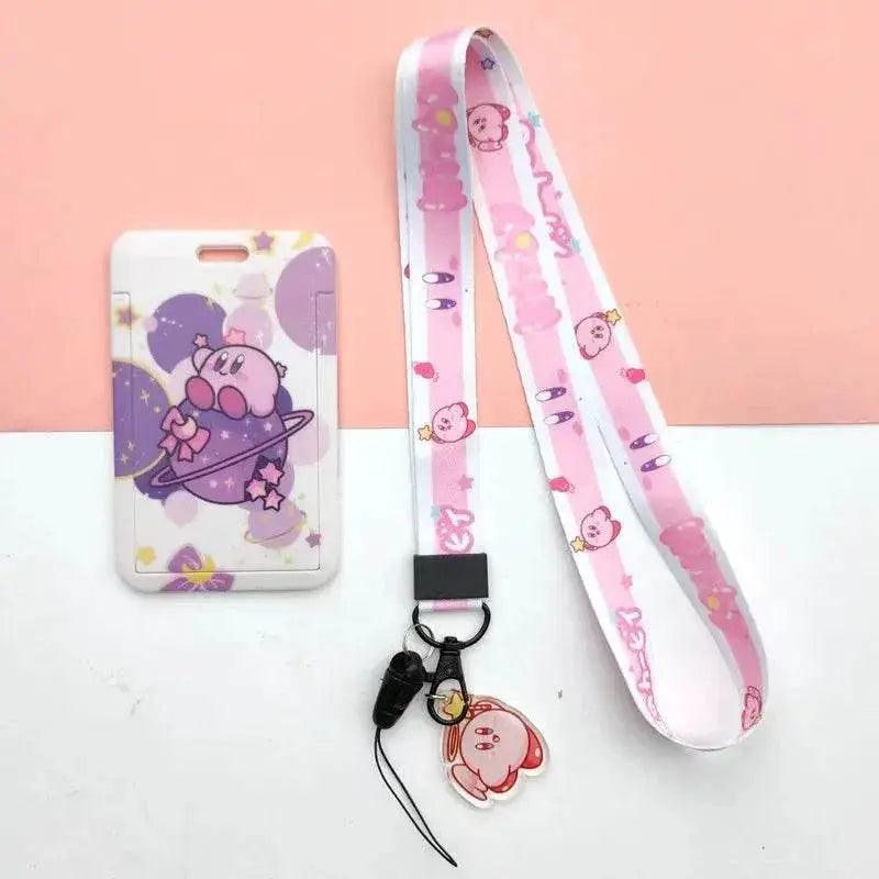  Bandai Cartoon Creative Kirby Campus Lanyard Slide Card Set -  ToylandEU™