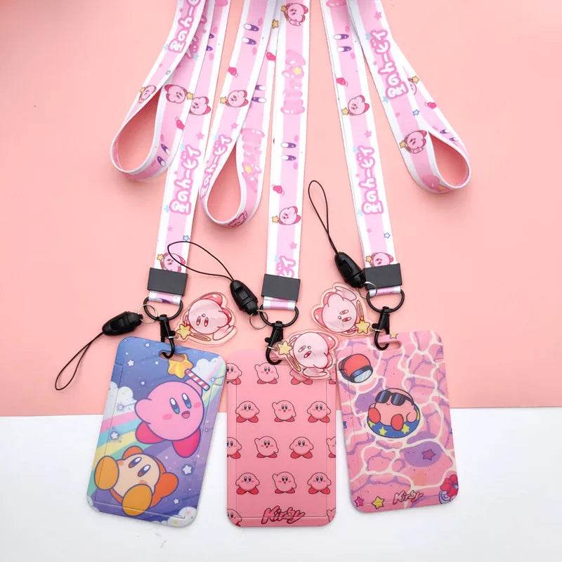 Bandai Cartoon Creative Kirby Campus Lanyard Slide Card Set - ToylandEU