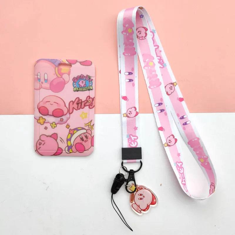 Bandai Cartoon Creative Kirby Campus Lanyard Slide Card Set - ToylandEU