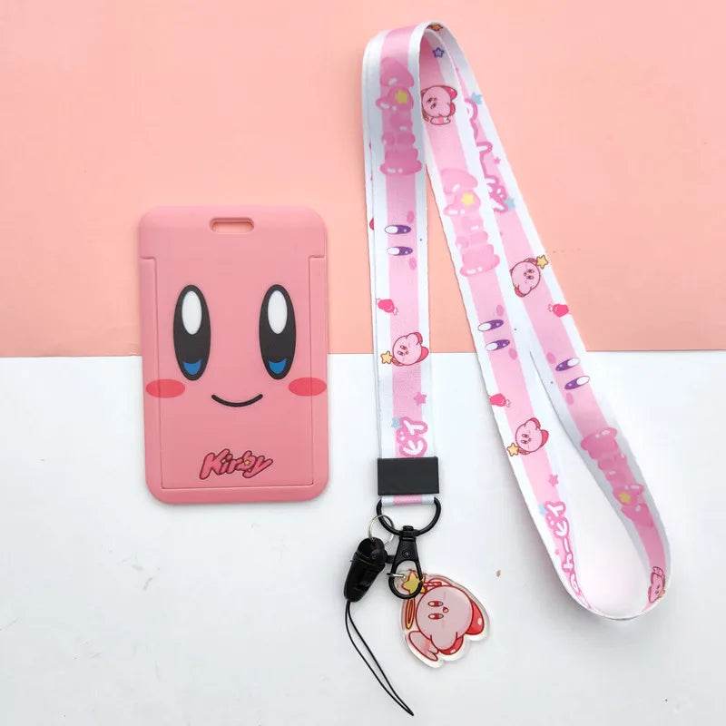 Bandai Cartoon Creative Kirby Campus Lanyard Slide Card Set - ToylandEU