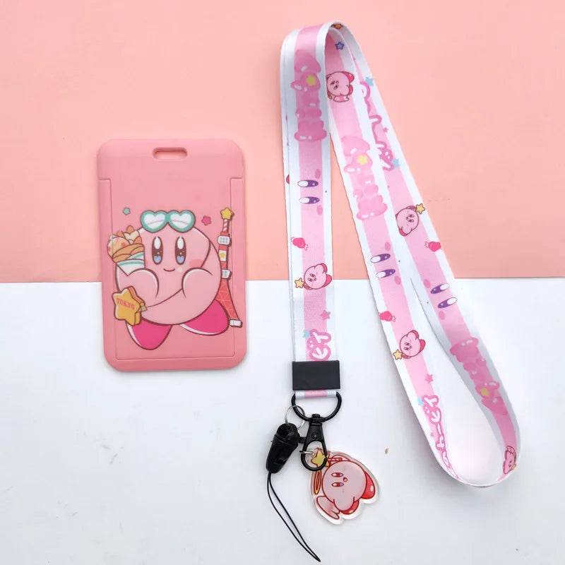 Bandai Cartoon Creative Kirby Campus Lanyard Slide Card Set - ToylandEU