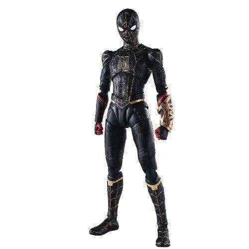 Spider-Man S.H.Figuarts No Way Home Action Figure Black Gold Suit - ToylandEU
