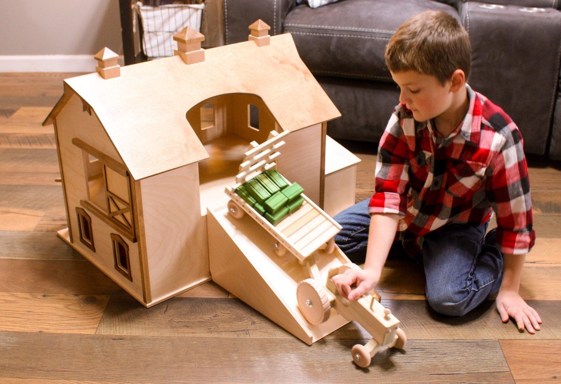 Bank Barn Toy Handcrafted Two Story Pennsylvania Farm