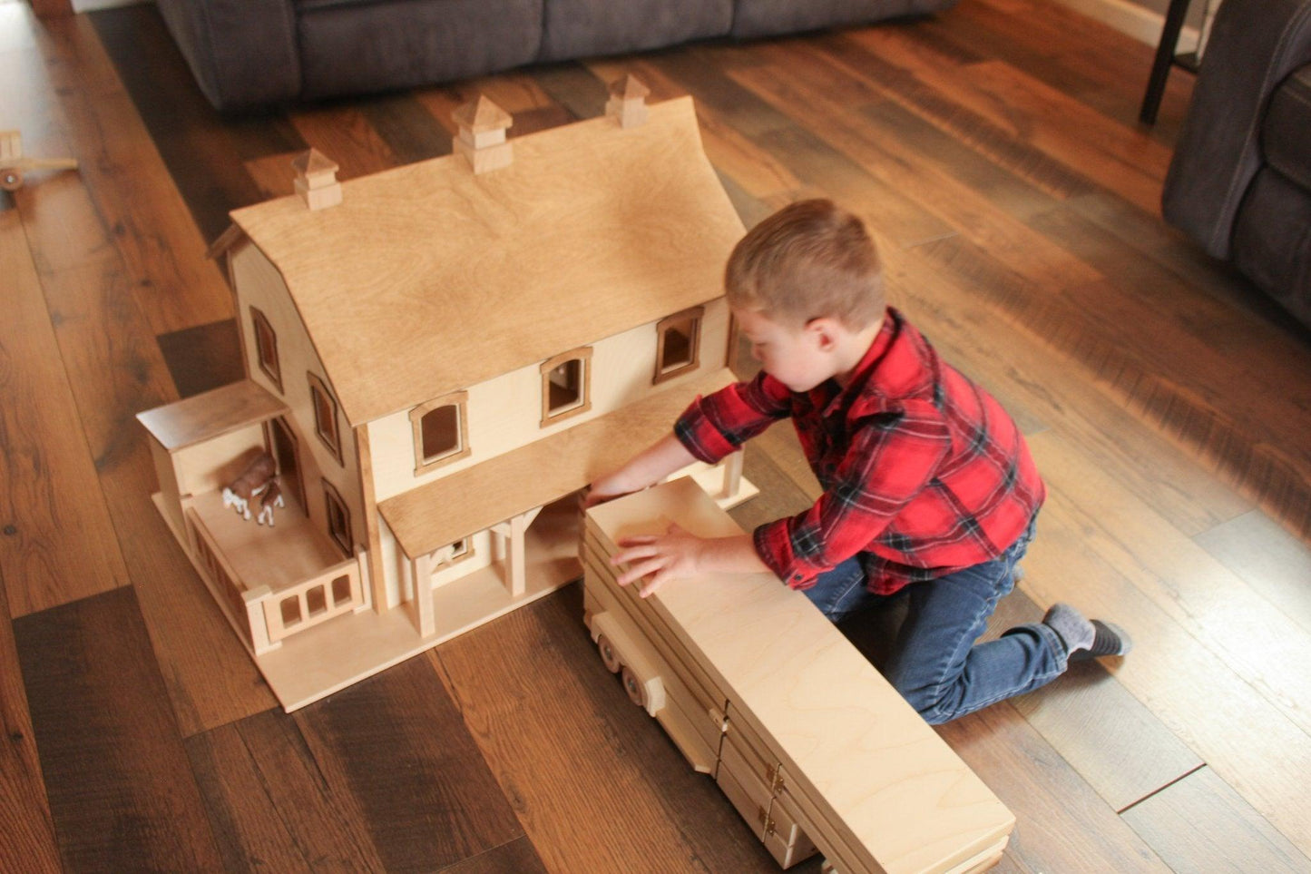 Bank Barn Toy Handcrafted Two Story Pennsylvania Farm