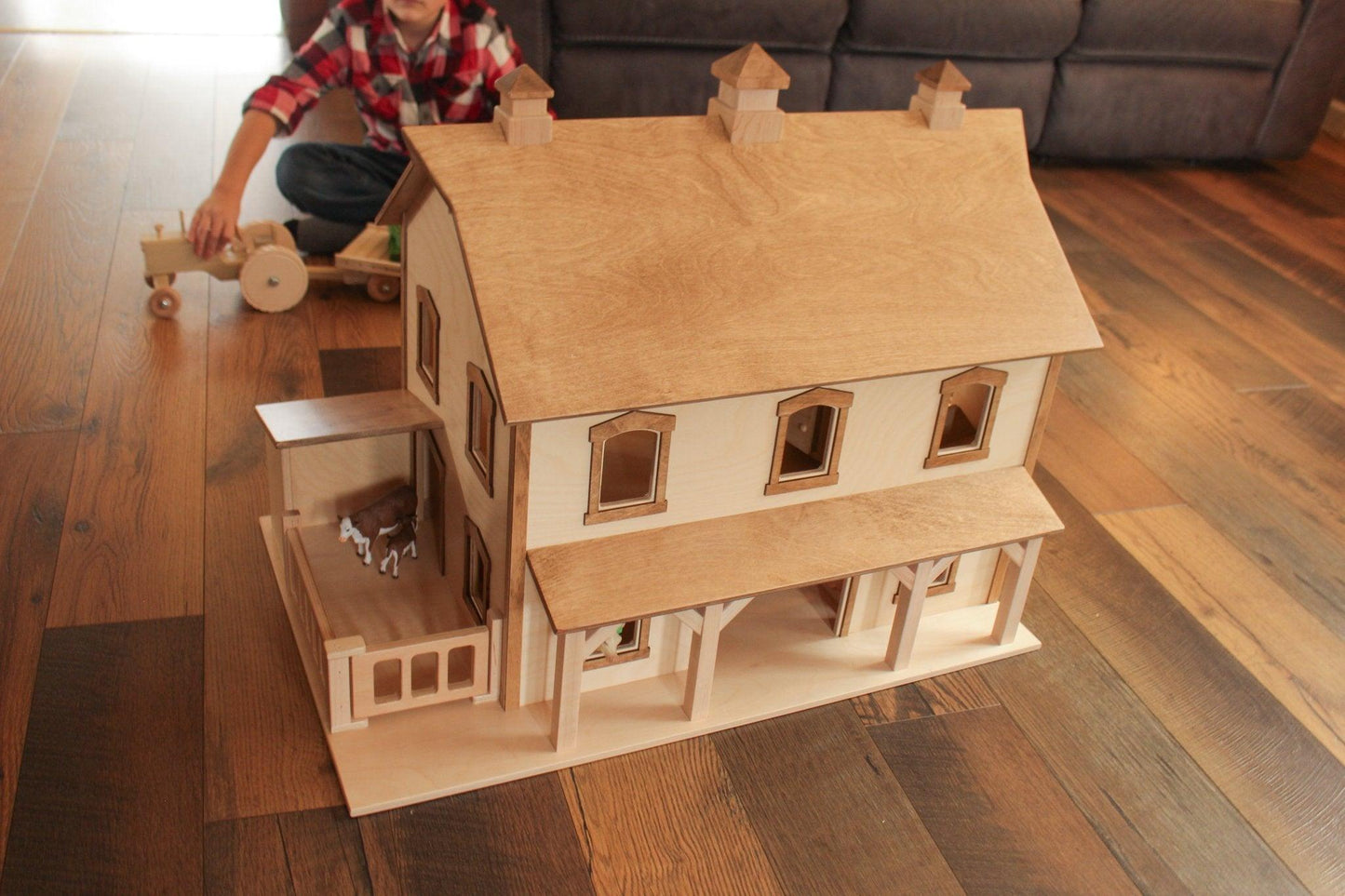 Bank Barn Toy Handcrafted Two Story Pennsylvania Farm