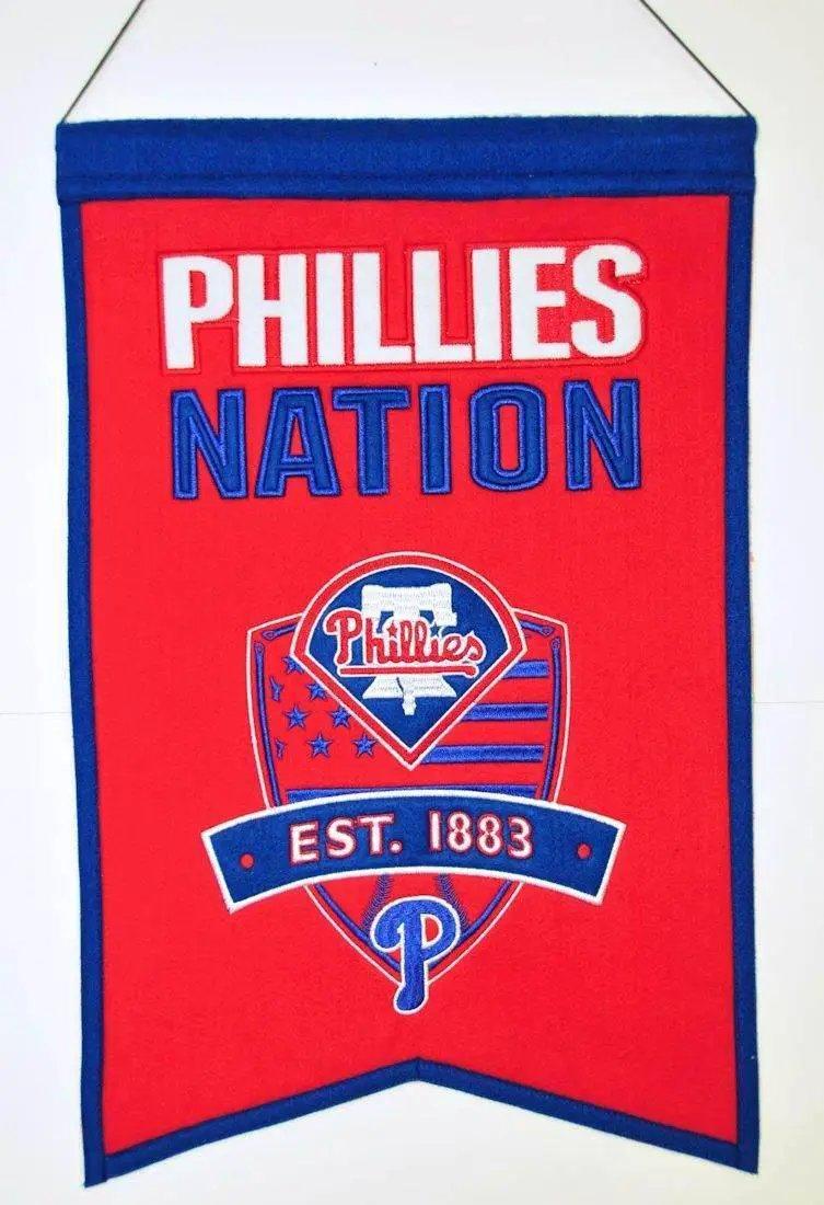  Philadelphia Phillies Banner 14x22 Wool Nations -  ToylandEU™