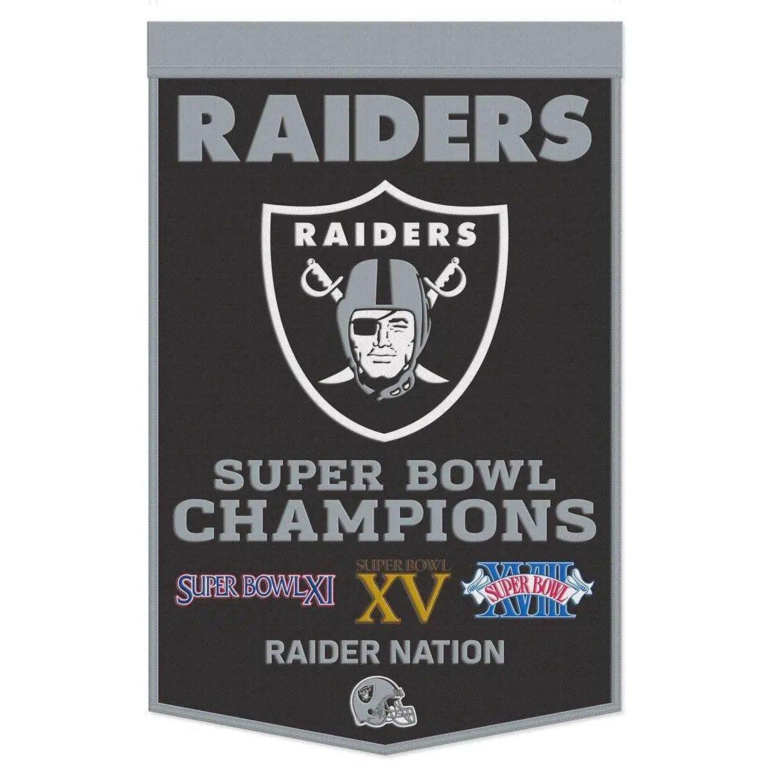  Las Vegas Raiders Banner Wool 24x38 Dynasty Champ Design -  ToylandEU™