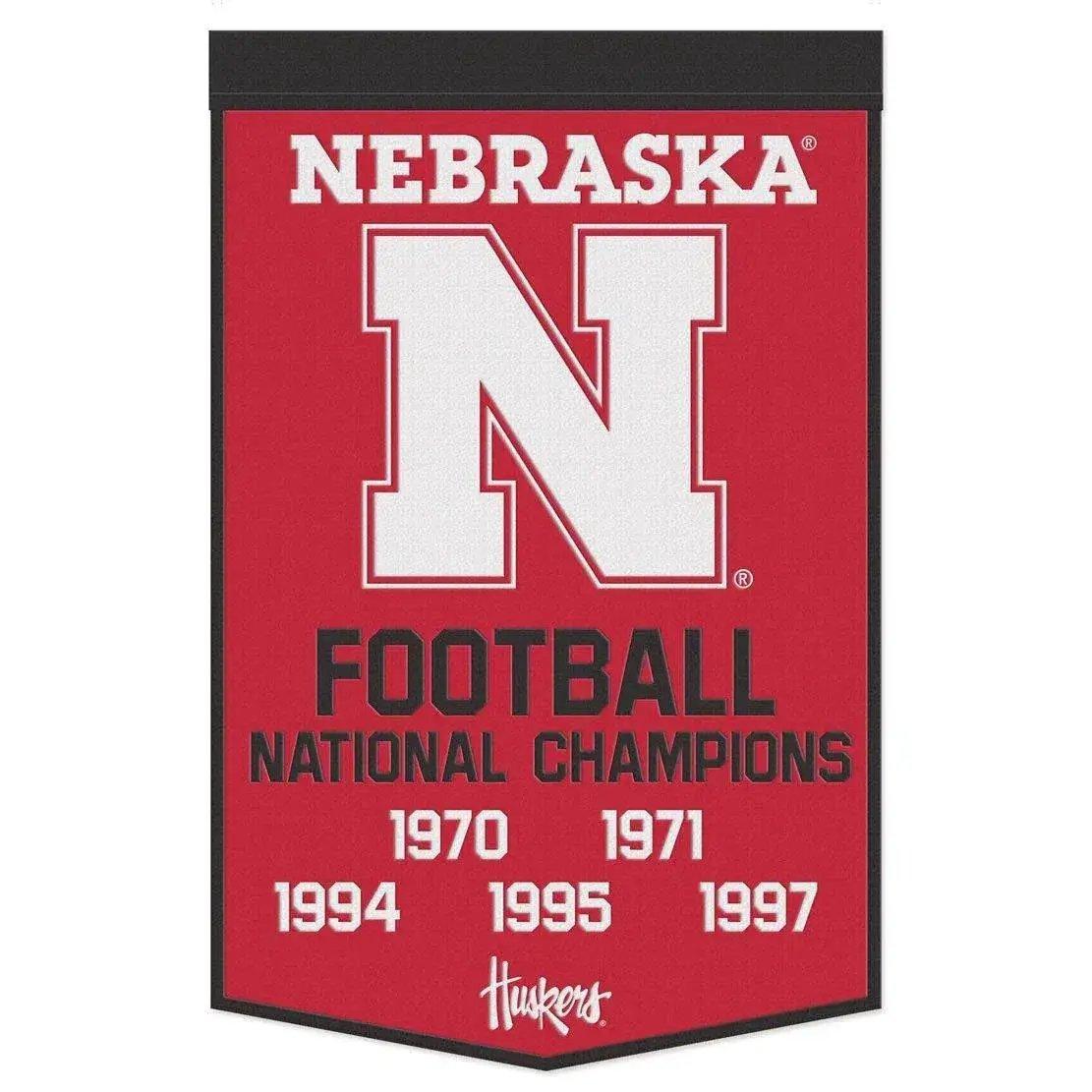  Nebraska Cornhuskers Banner Wool 24x38 Dynasty Champ Design -  ToylandEU™