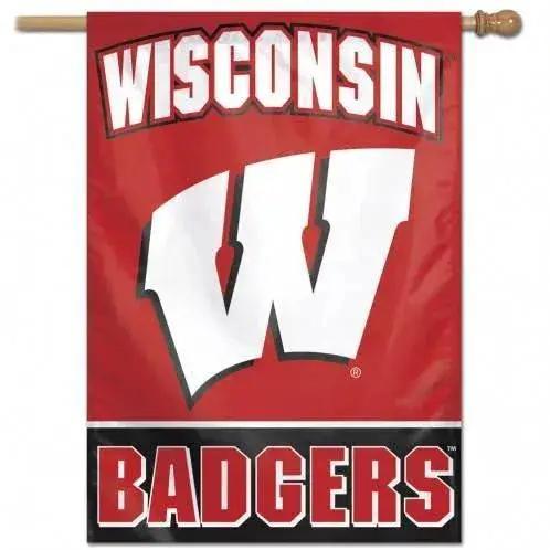  Wisconsin Badgers Banner 28x40 Vertical Flag Decor -  ToylandEU™
