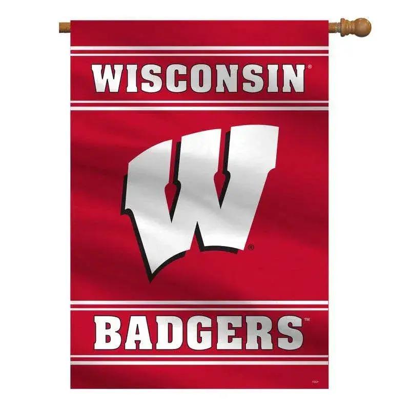  Wisconsin Badgers Banner 28x40 House Flag Style Two Sided -  ToylandEU™