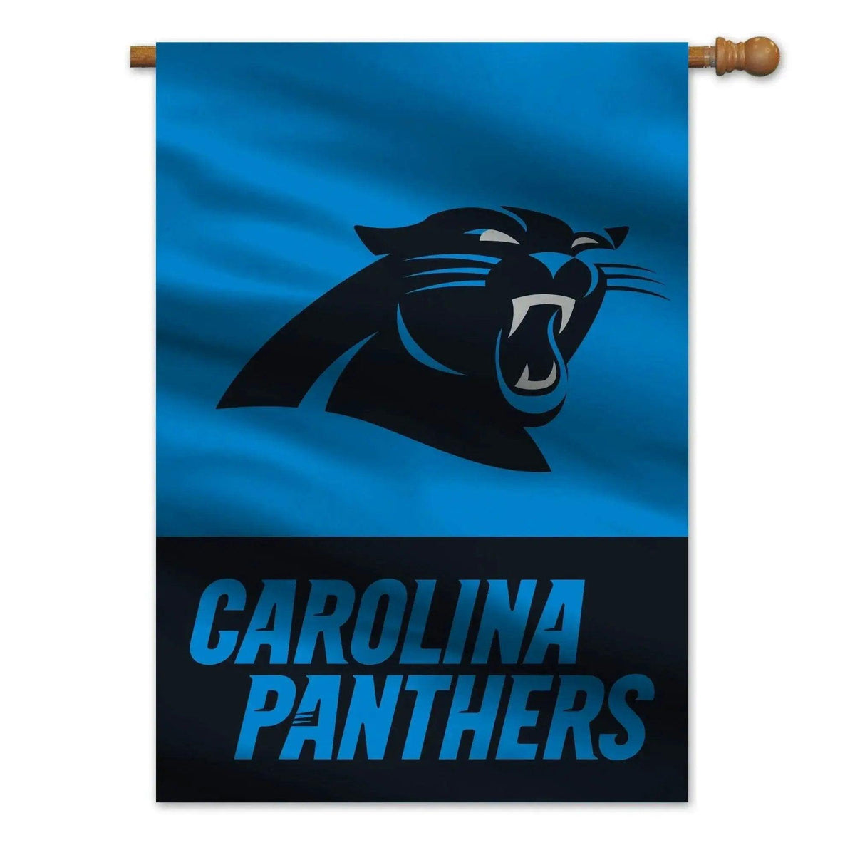  Carolina Panthers Banner Flag 28x40 Two Sided Split Design -  ToylandEU™