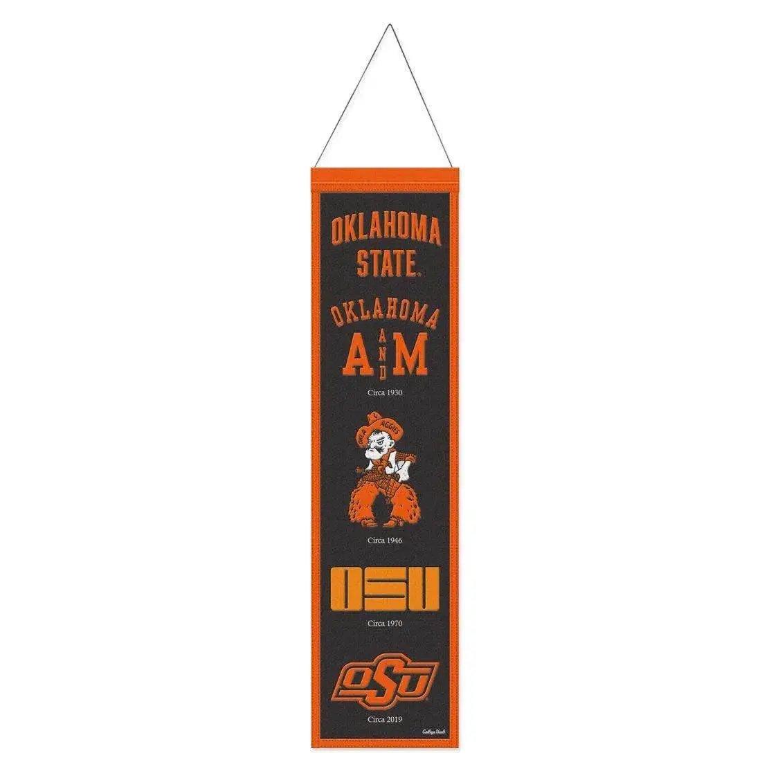  Oklahoma State Cowboys Banner Wool 8x32 Heritage Evolution -  ToylandEU™