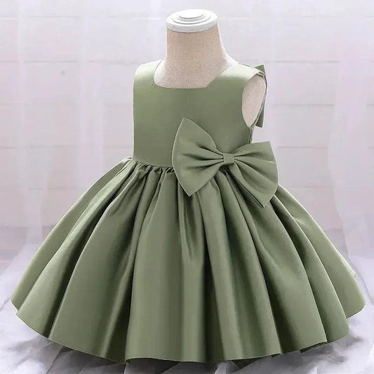  Baptism Dress For Baby Girls Soft Satin Princess Tutu -  ToylandEU™