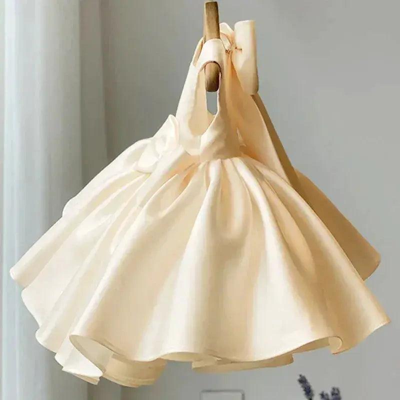  Baptism Dress For Baby Girls Soft Satin Princess Tutu -  ToylandEU™