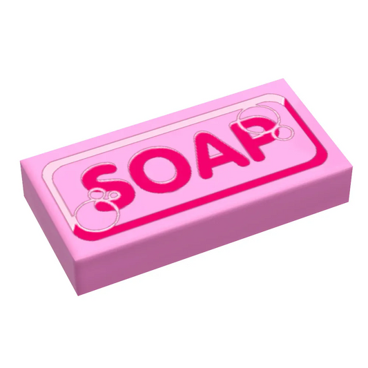 Bar of Soap - B3 Customs® Printed 1x2 Tile - ToylandEU