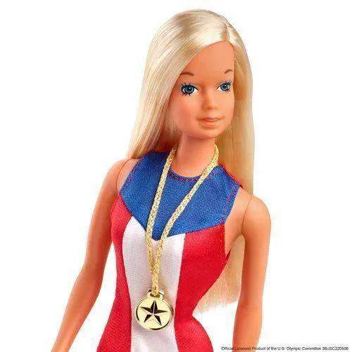 Barbie 1975 Gold Medal Reproduction Doll Celebrating Olympic Spirit - ToylandEU