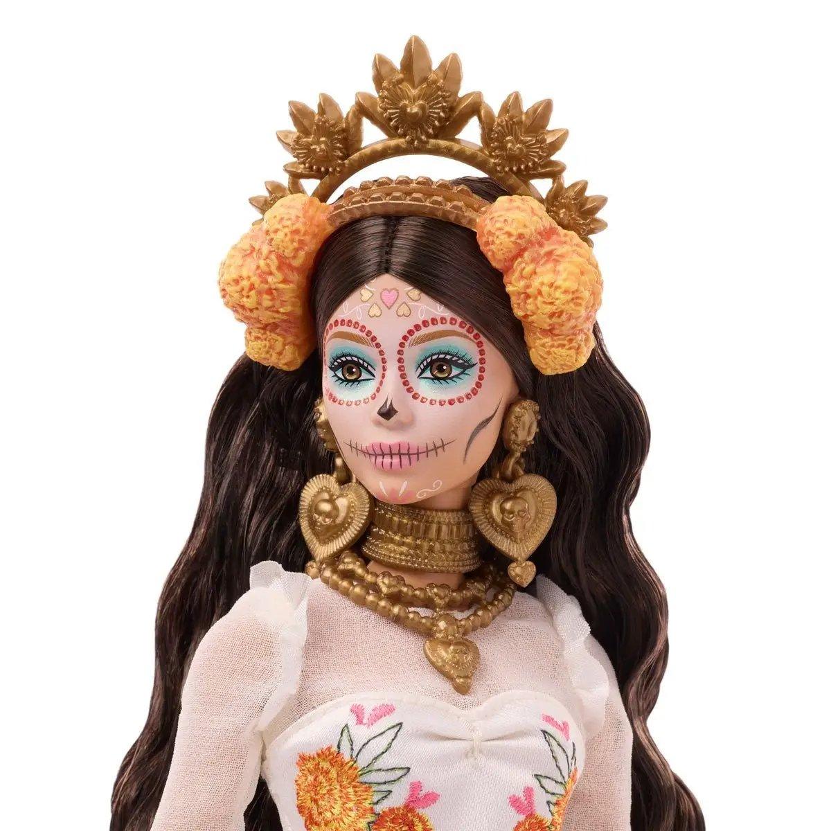  Barbie Dia De Muertos Doll Marigold Gown Tribute -  ToylandEU™