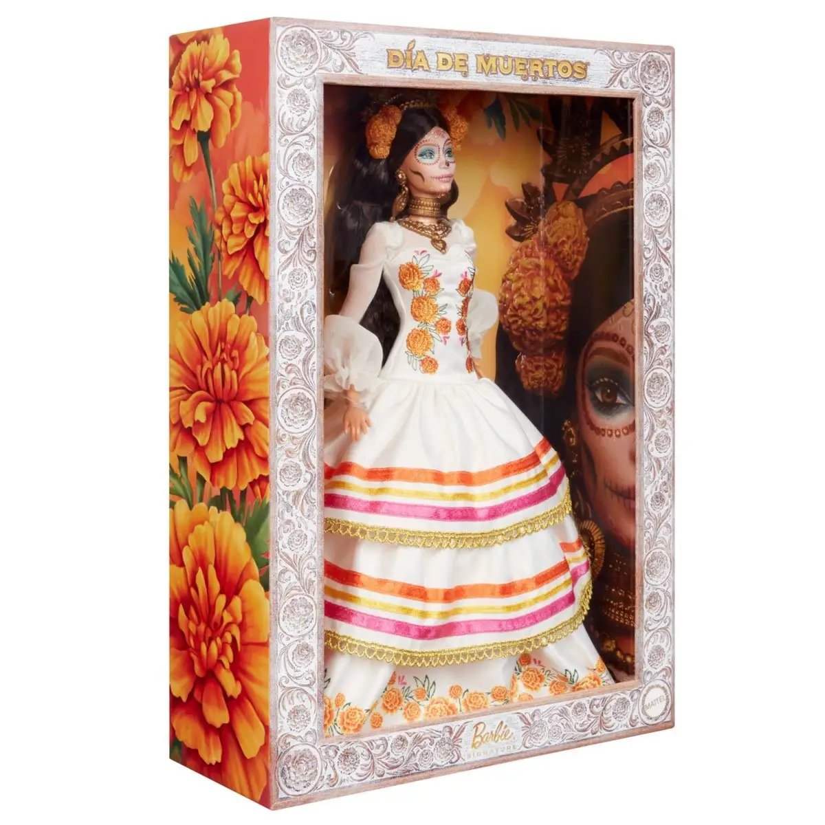  Barbie Dia De Muertos Doll Marigold Gown Tribute -  ToylandEU™