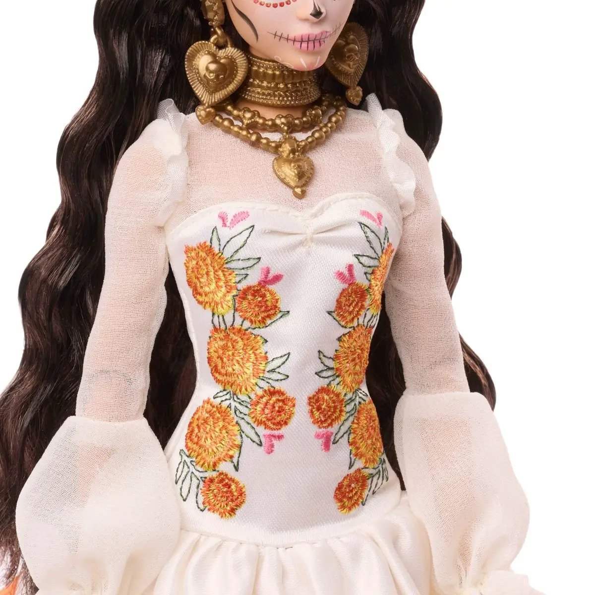  Barbie Dia De Muertos Doll Marigold Gown Tribute -  ToylandEU™
