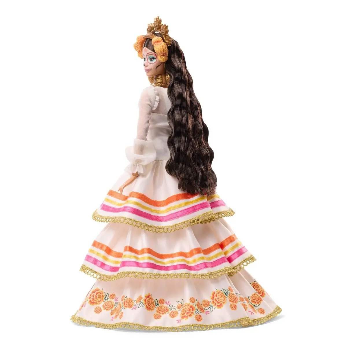  Barbie Dia De Muertos Doll Marigold Gown Tribute -  ToylandEU™
